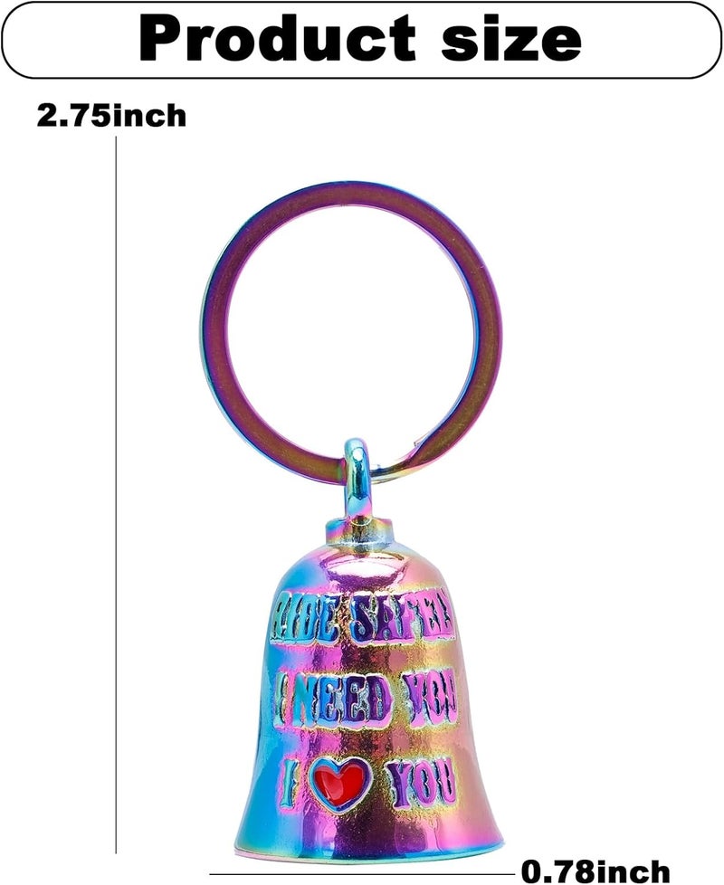 CYZBTBl Motorcycle for Bells - Motorcycle Angel Bell for Men Women,Bell Biker Accessory,Guard Riding Safety - Image 4
